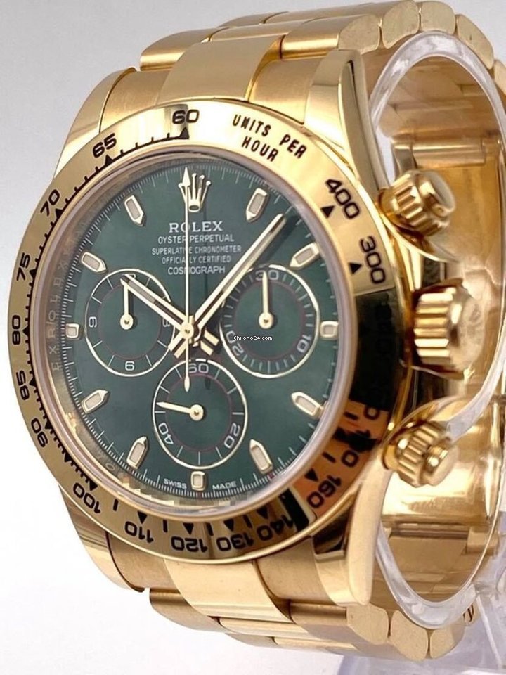 Daytona Yellow Gold Green Dial 116508 Unworn 2020.