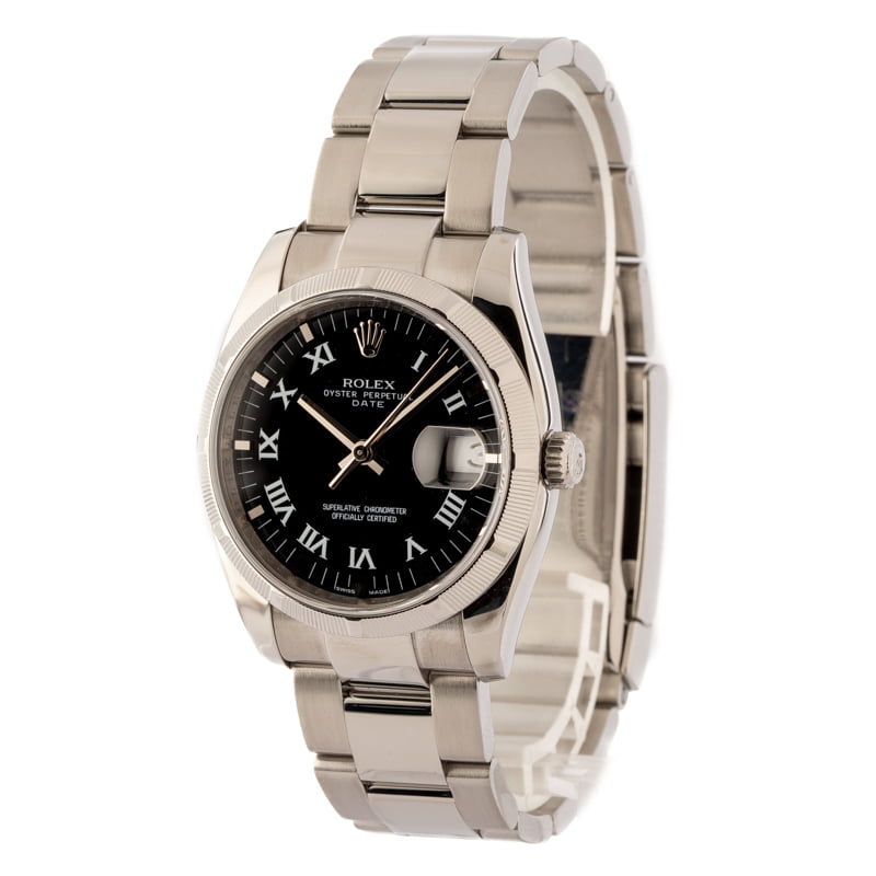 Rolex Date 115234 Black Dial