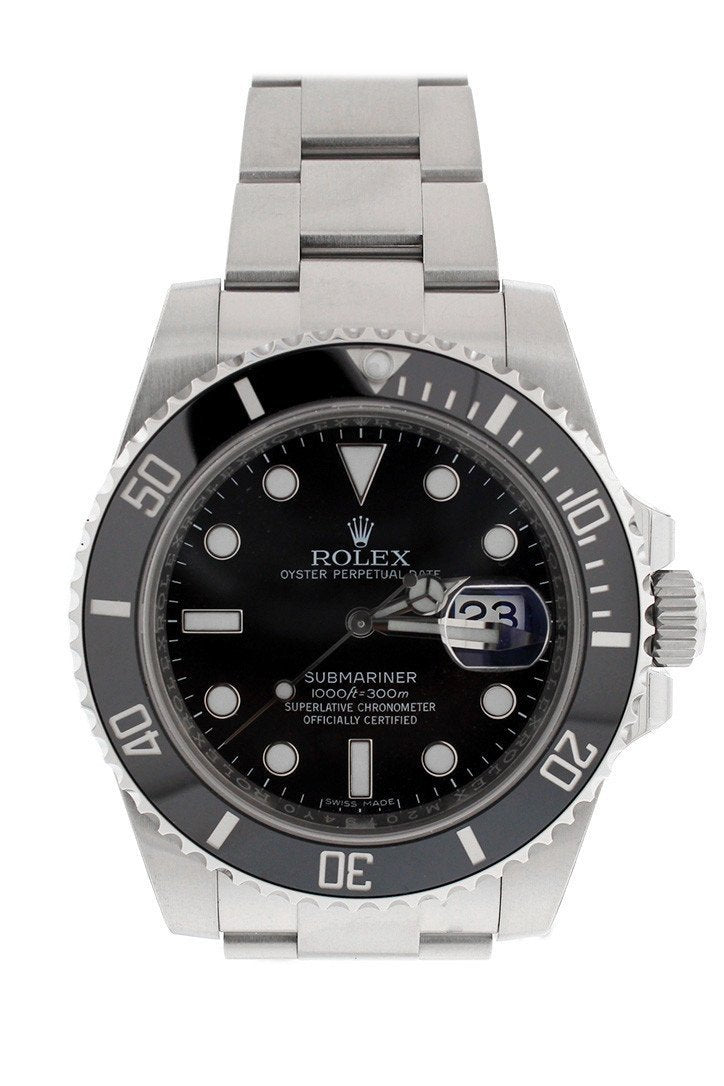 Submariner Date 40 Black Dial Mens watch 116610LN 116610.