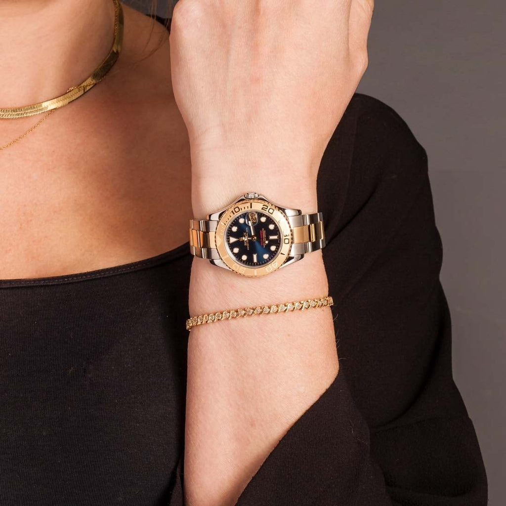 Rolex Mid-Size Yacht-Master 168623 Blue Dial