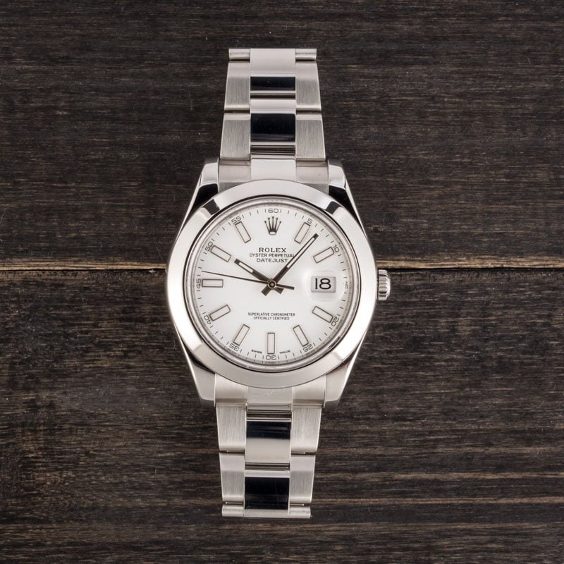 Rolex Datejust II 116300 White Dial