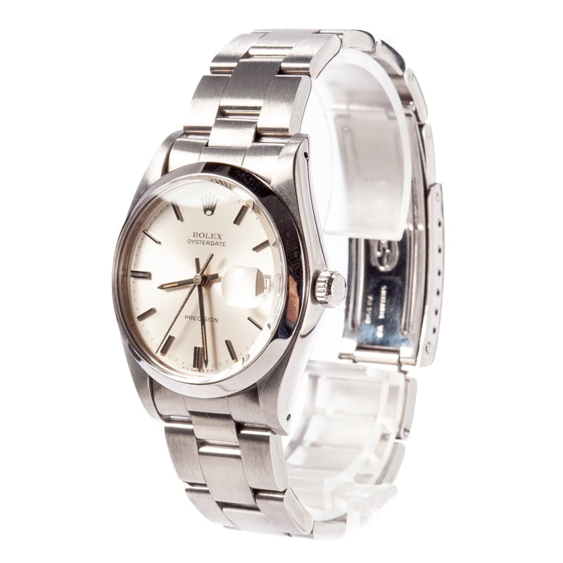 Rolex OysterDate 6694 Silver Index Dial