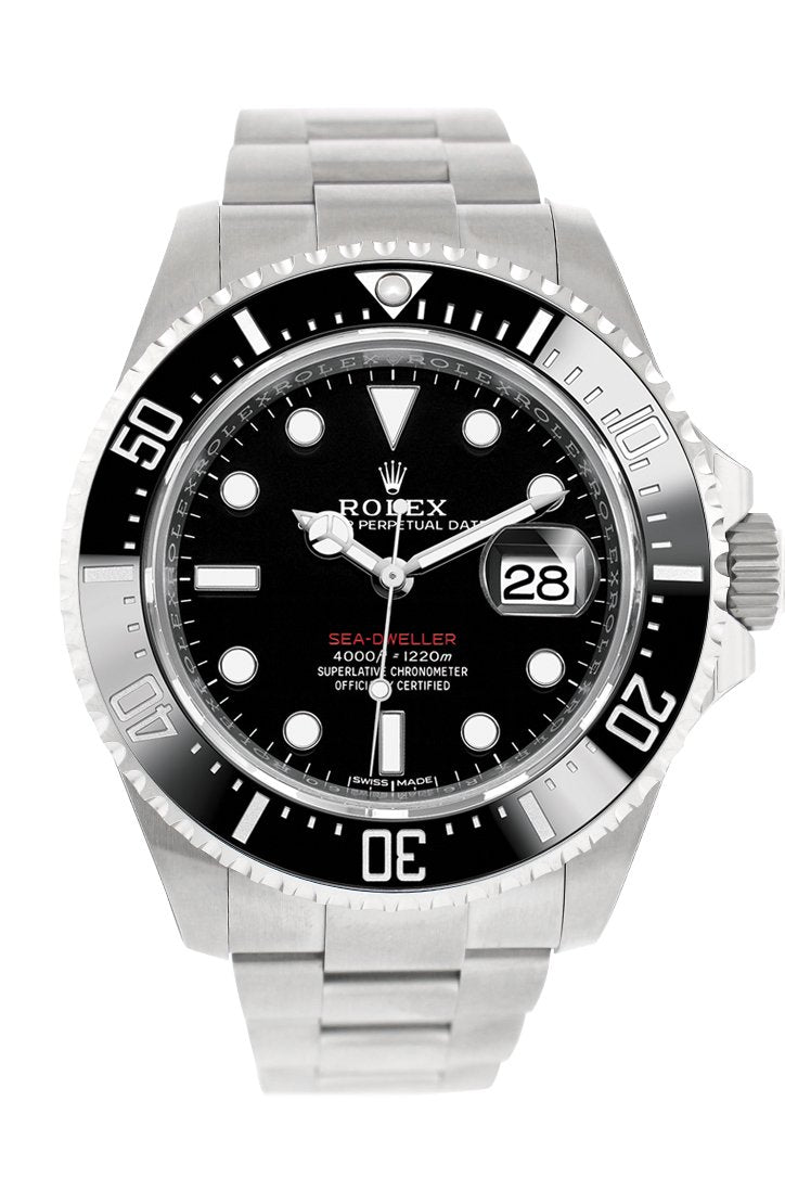 Sea Dweller Black Dial Stainless Steel Mens Watch 126600.