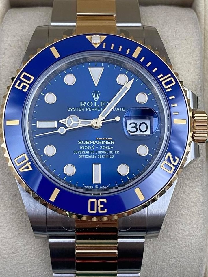 Submariner Date 41mm Blue Dial Two Tone 126613LB 2021 Unworn.