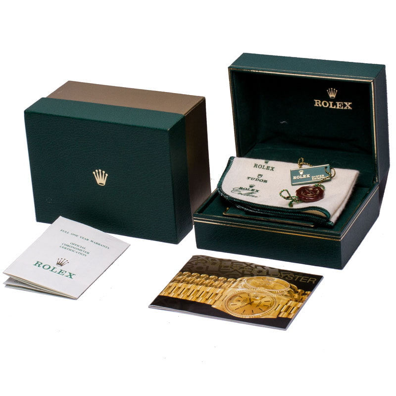 Mens Rolex Date 15037 Yellow Gold