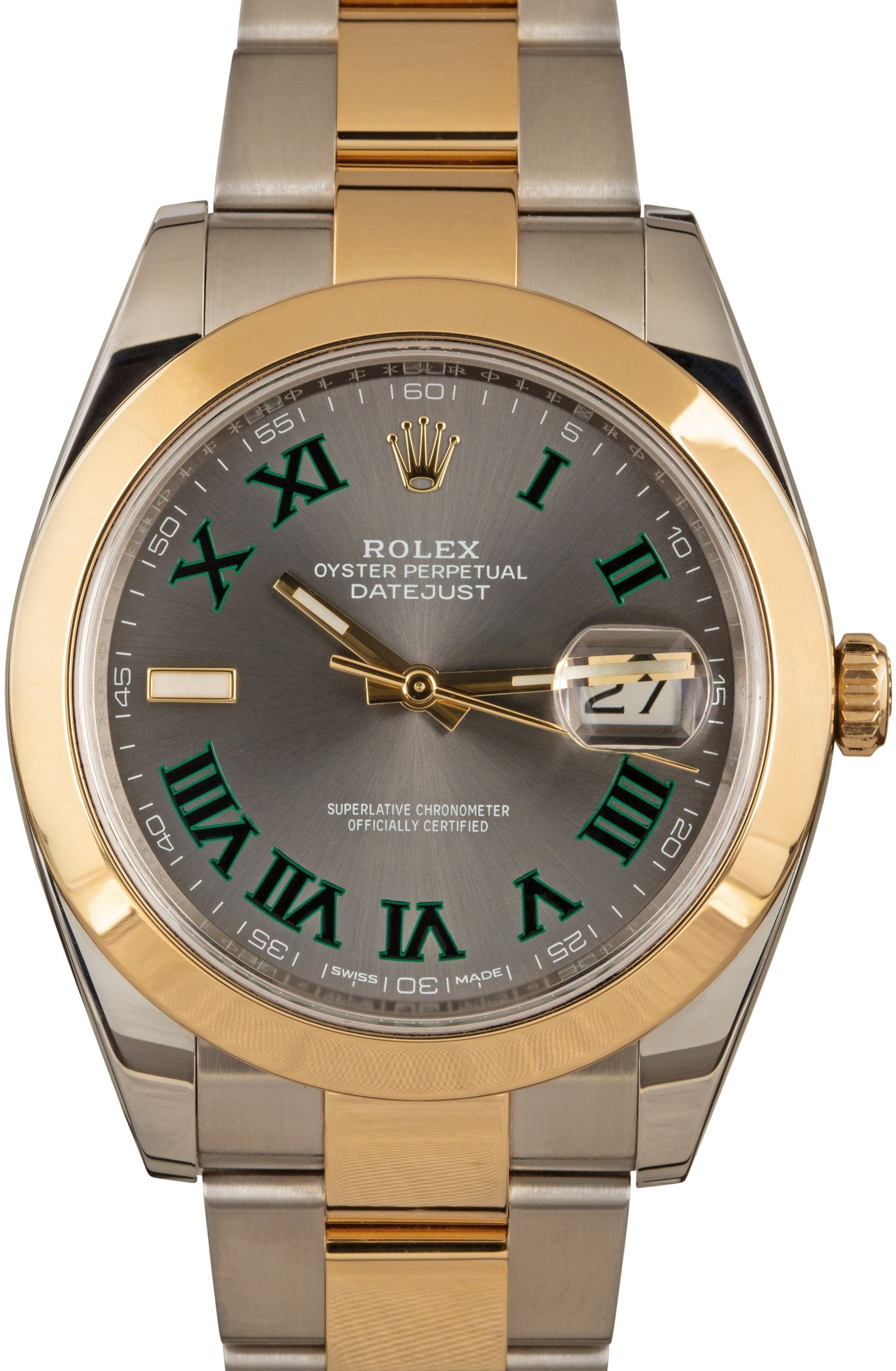 Pre-Owned Rolex Datejust 41 Ref 126303 Slate Roman Dial