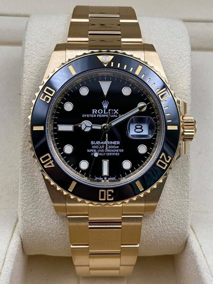 Submariner Date 41mm Black Dial Yellow Gold 126618LN Unworn 2021.