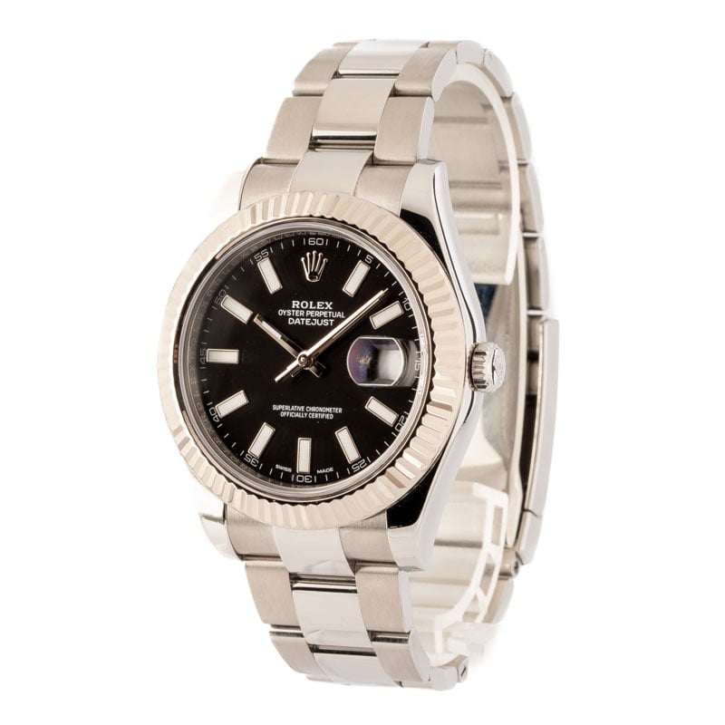 Rolex Datejust 116334 Black Index Dial