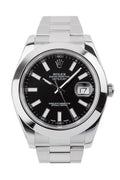 Datejust II Black Dial Stainless Steel Oyster Automatic Men's Watch 116300.
