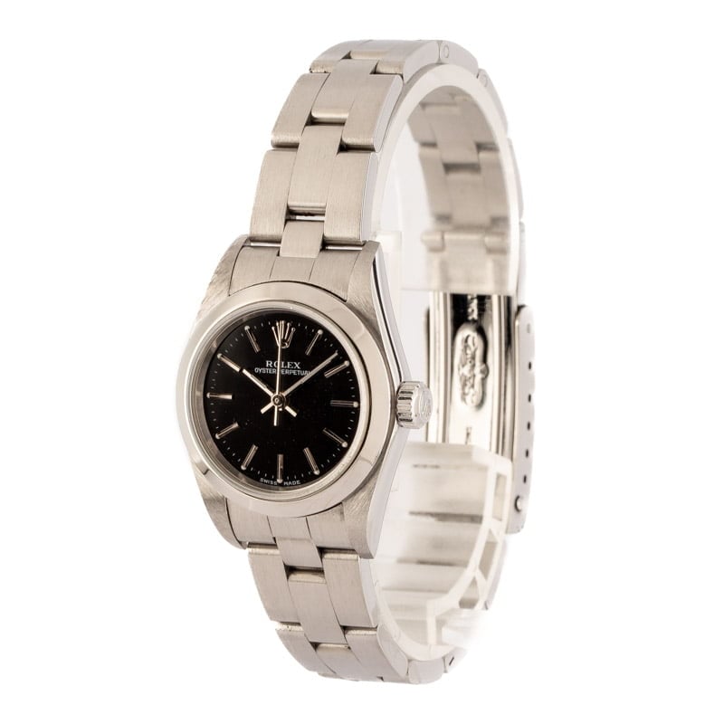 Rolex Oyster Perpetual 76080 Black Dial