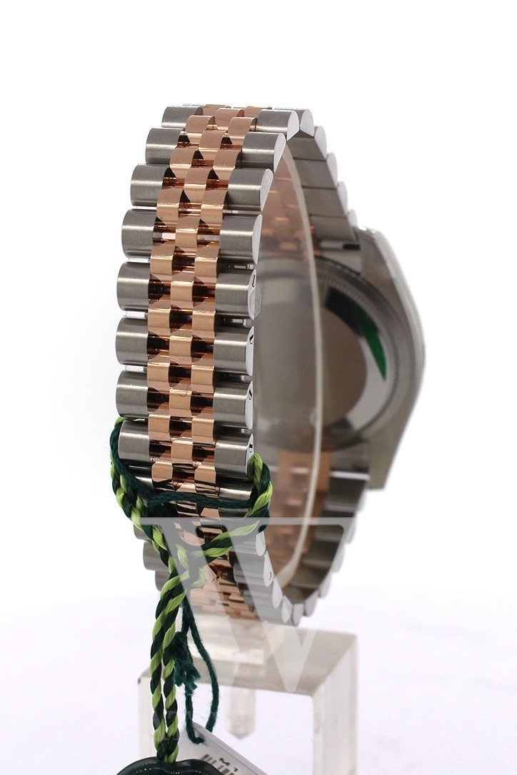 Datejust 36 Pink Dial Fluted Steel and 18k Rose Gold Jubilee Watch 116231.