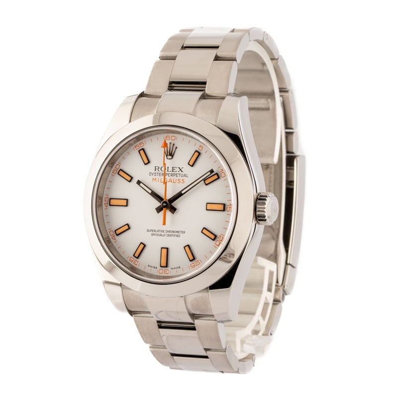 Rolex Milgauss 116400 White Dial