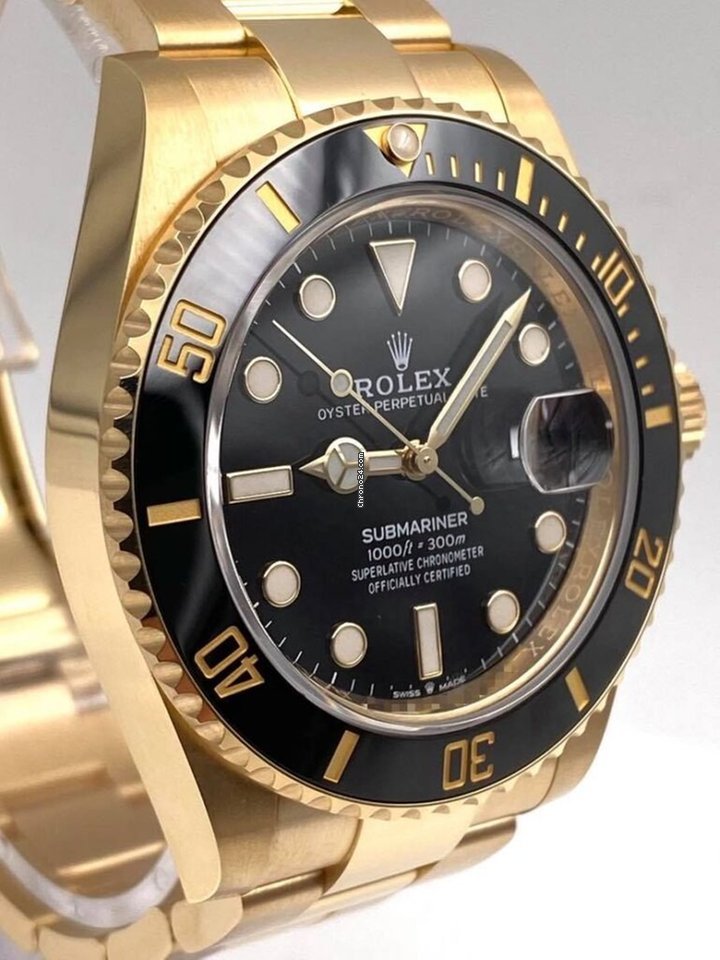 Submariner Date 41mm Black Dial Yellow Gold 126618LN Unworn 2021.