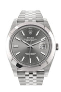 Datejust 41 Dark Rhodium Dial Automatic Men's Jubilee Watch 126300.