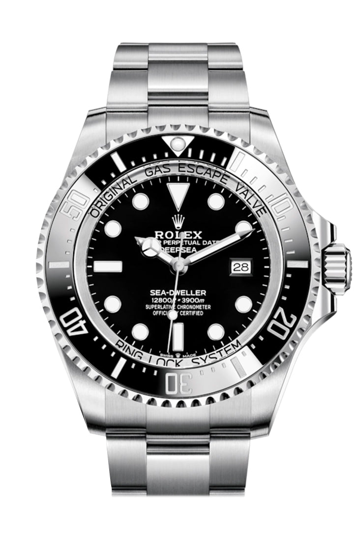 Sea-Dweller Deepsea 44 Black Dial Automatic Men's Stainless Steel Oyster Watch 126660.