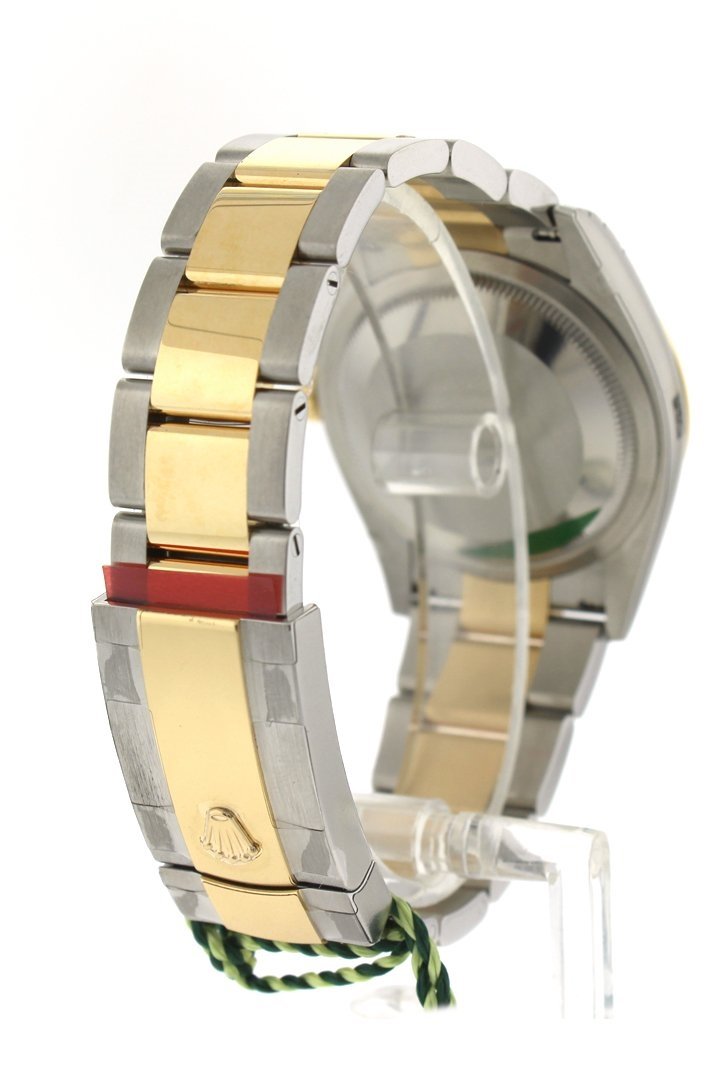 Datejust 36 Champagne-colour Dial Fluted Bezel Oyster Yellow Gold Two Tone Watch 126233 NP.