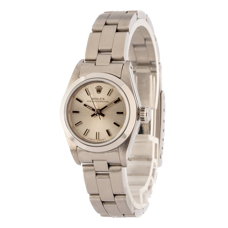 Ladies Rolex Oyster Perpetual 67180 Stainless Steel