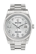 Day Date 36 Silver Jubilee Diamonds Dial President Men's Watch 118206.