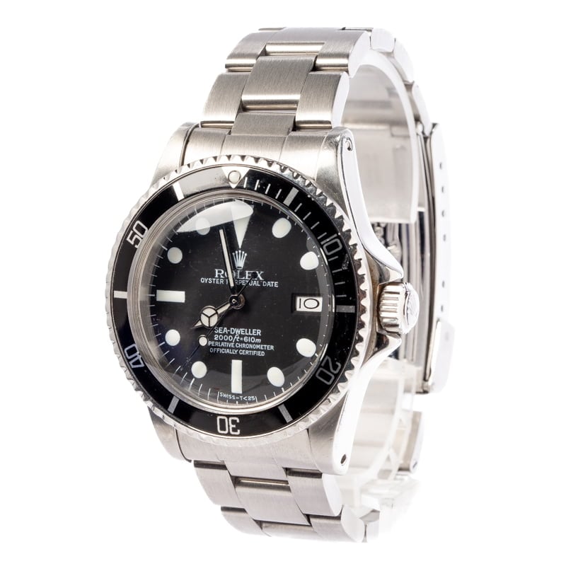 Mens Vintage Rolex Sea-Dweller 1665 Great White