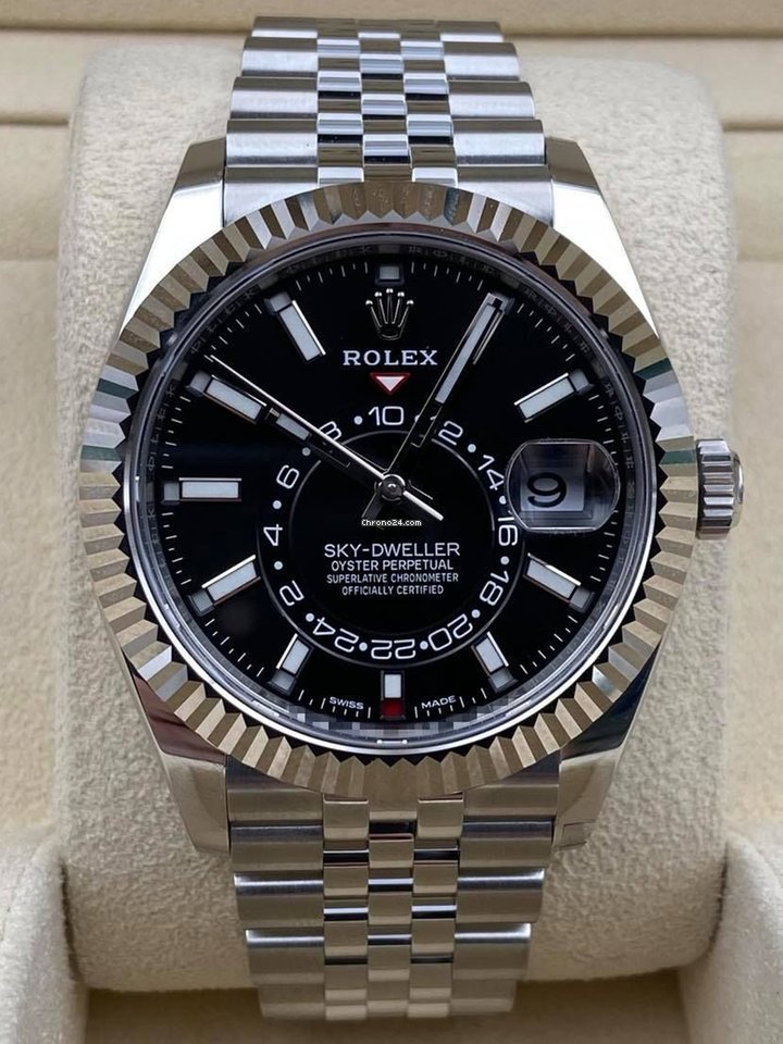 Sky-Dweller Black Jubilee Bracelet 326934 2021 Unworn.