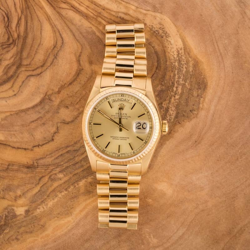 Pre-Owned Rolex President 18038 Index Dial