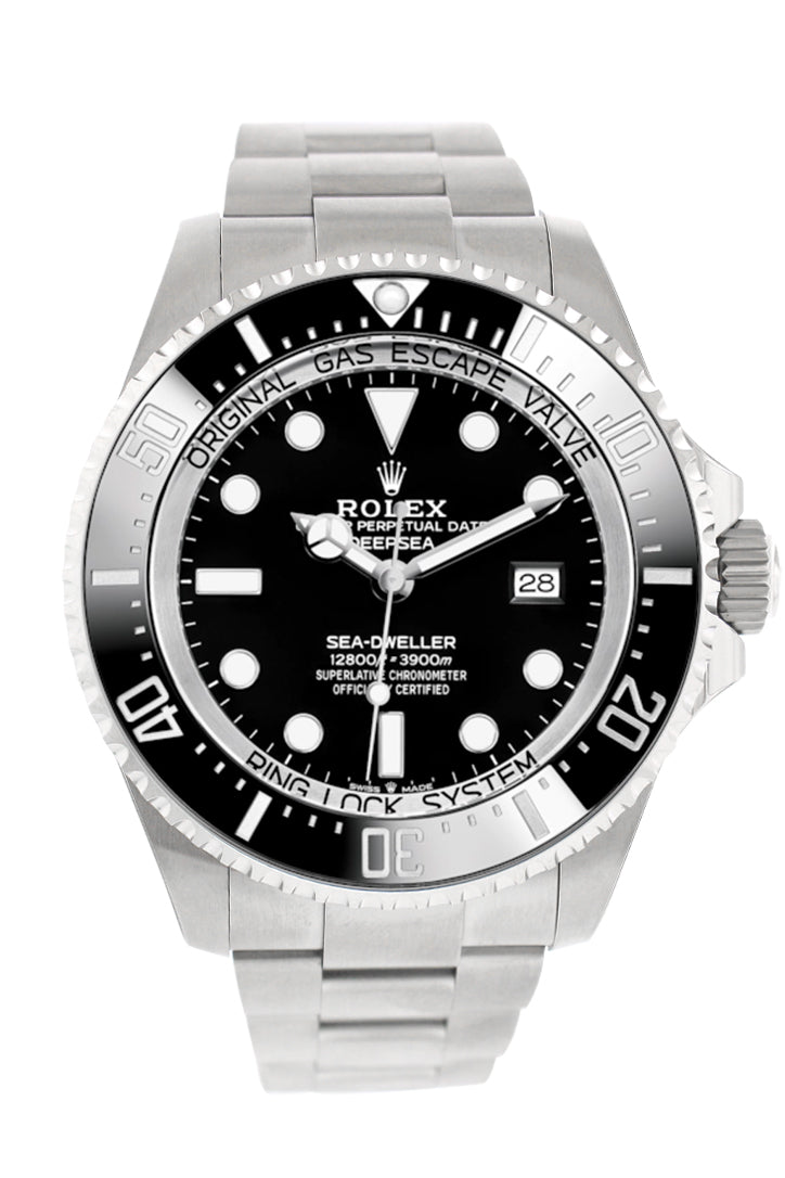 Sea-Dweller Deepsea 44 Black Dial Automatic Men's Stainless Steel Oyster Watch 126660.