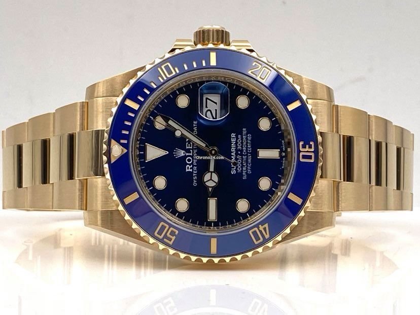 Submariner Date 41mm Blue Dial Yellow Gold 126618LB Unworn 2021.