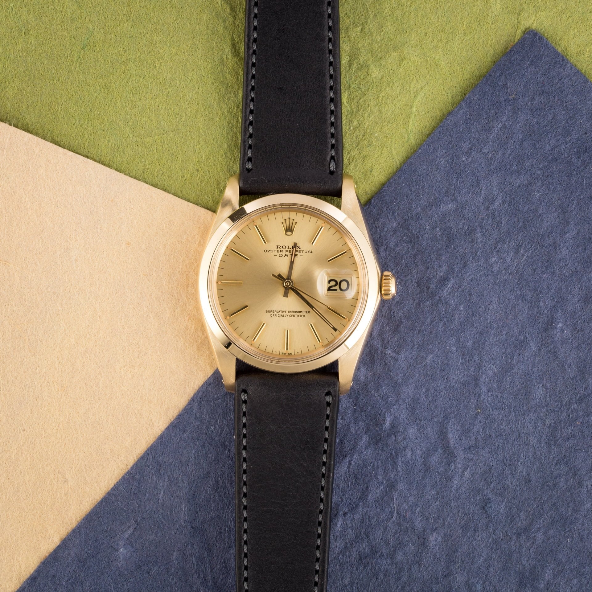 Vintage Rolex Date 1500 Gold