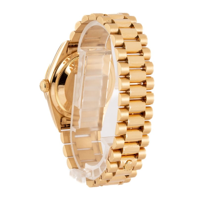 Rolex President Gold Day-Date 18238 Diamond Dial