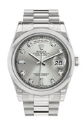 Day Date 36 Silver set with diamonds Dial President Men's Watch 118206.