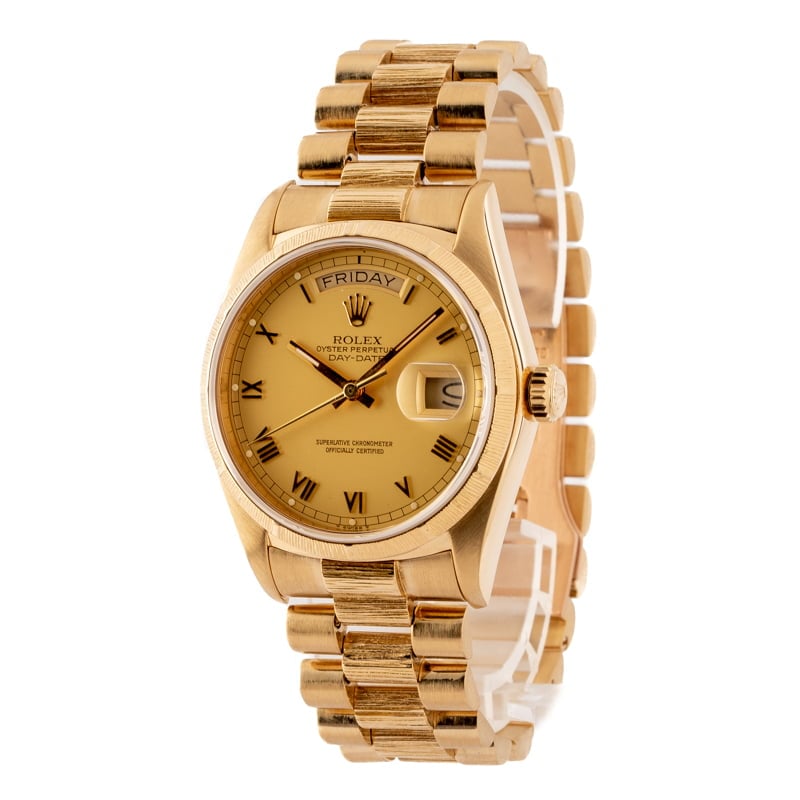 Rolex President Day Date 18078 Bark Finish