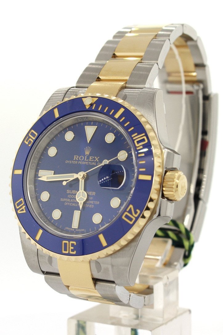 Submariner Date 40 Blue Dial Gold and Steel Watch 116613LB 116613.