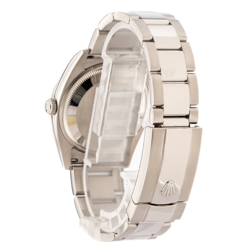 Rolex Date 115200 White Roman Dial