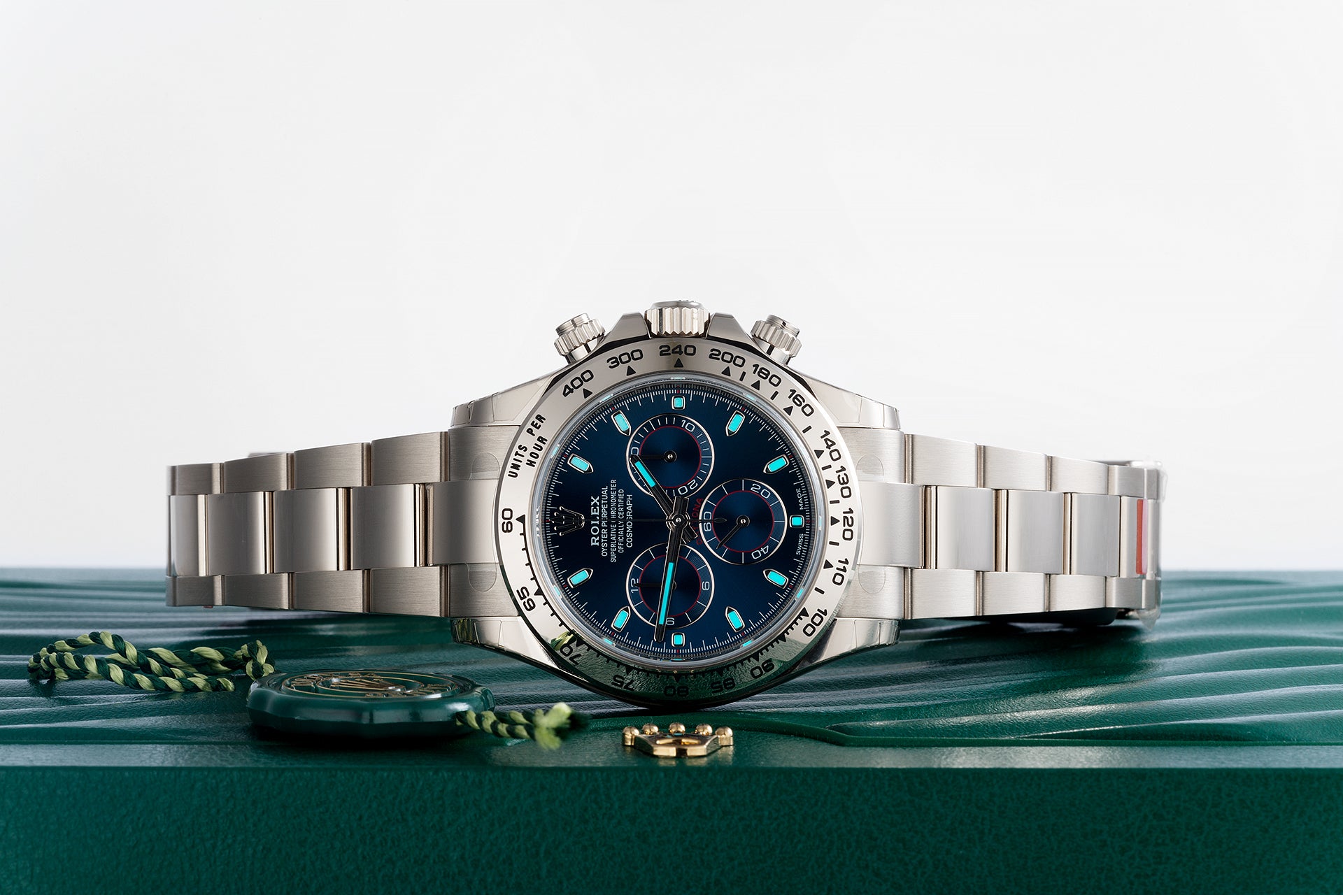 Rolex Cosmograph Daytona 18k White Gold Blue Dial 116509-0071