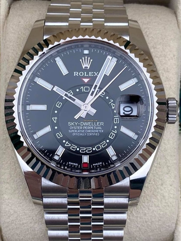 Sky-Dweller Black Jubilee Bracelet 326934 2021 Unworn.