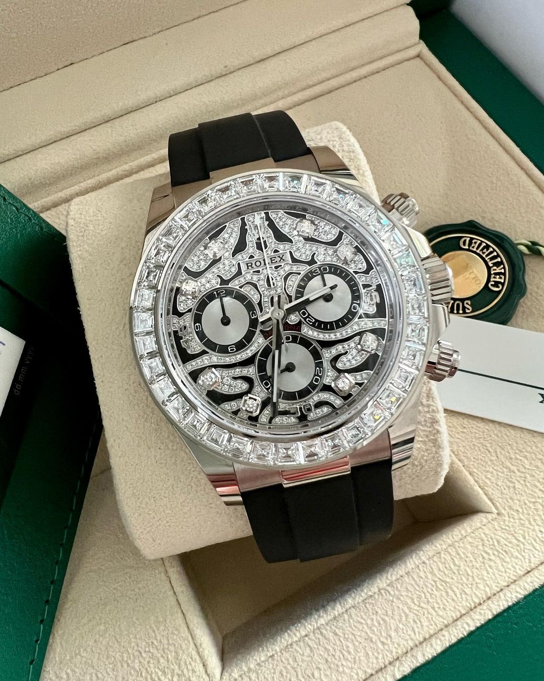 Rolex Daytona 116589TBR "Eye of the Tiger" White Gold UNWORN