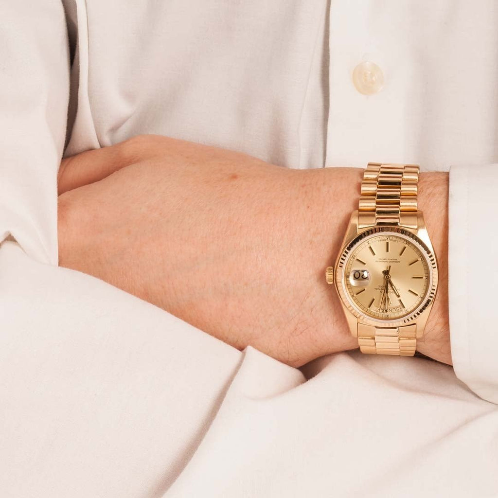 Pre-Owned Rolex President 18038 Index Dial