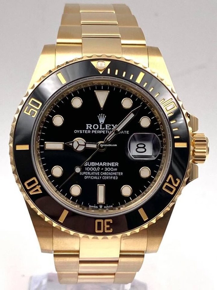Submariner Date 41mm Black Dial Yellow Gold 126618LN Unworn 2021.