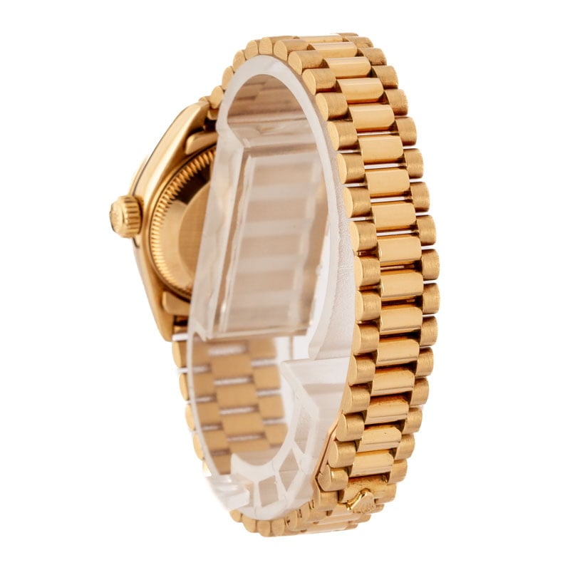 Ladies Rolex President 79258 Diamond Bezel