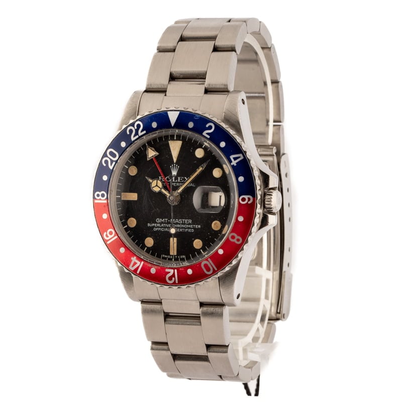 Mens Vintage Rolex GMT-Master 1675 Pepsi