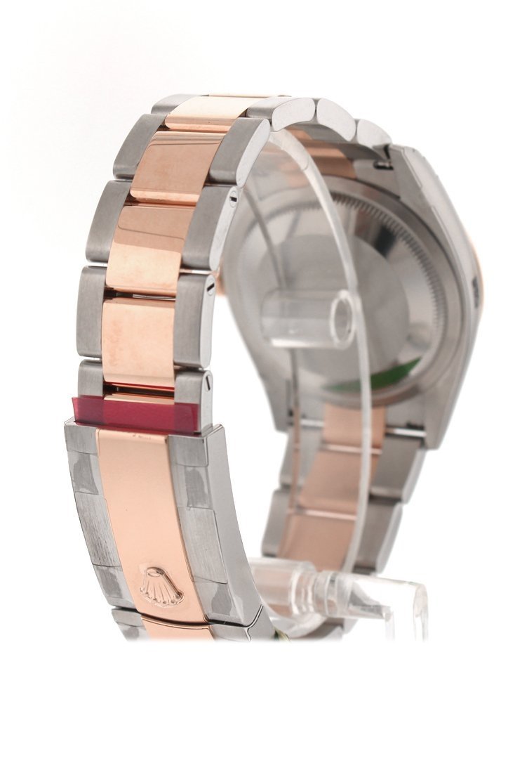 Datejust 36 Rose Set with Diamonds Dial Diamond Bezel Rose Gold Two Tone Watch 126281RBR 126281 NP.