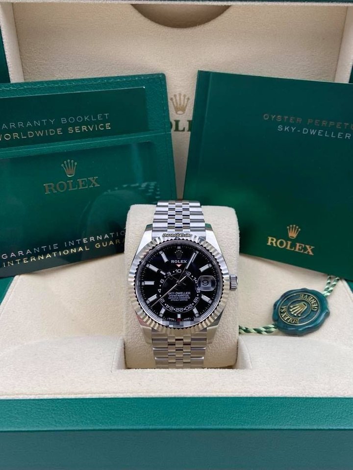 Sky-Dweller Black Jubilee Bracelet 326934 2021 Unworn.