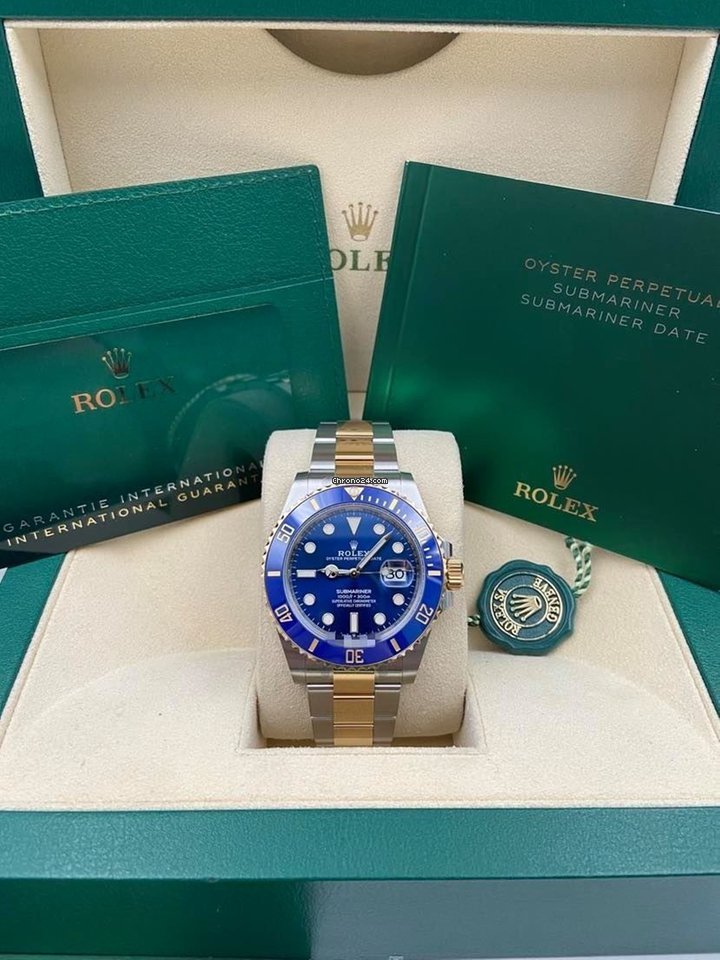 Submariner Date 41mm Blue Dial Two Tone 126613LB 2021 Unworn.