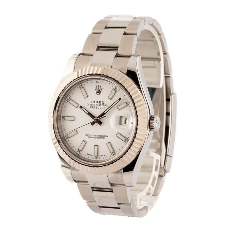 Rolex Datejust II Ref. 116334 White Dial